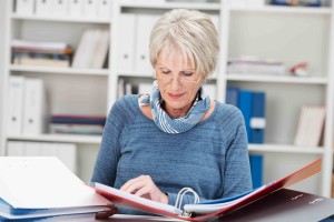 Older Woman at Desk (1mb)